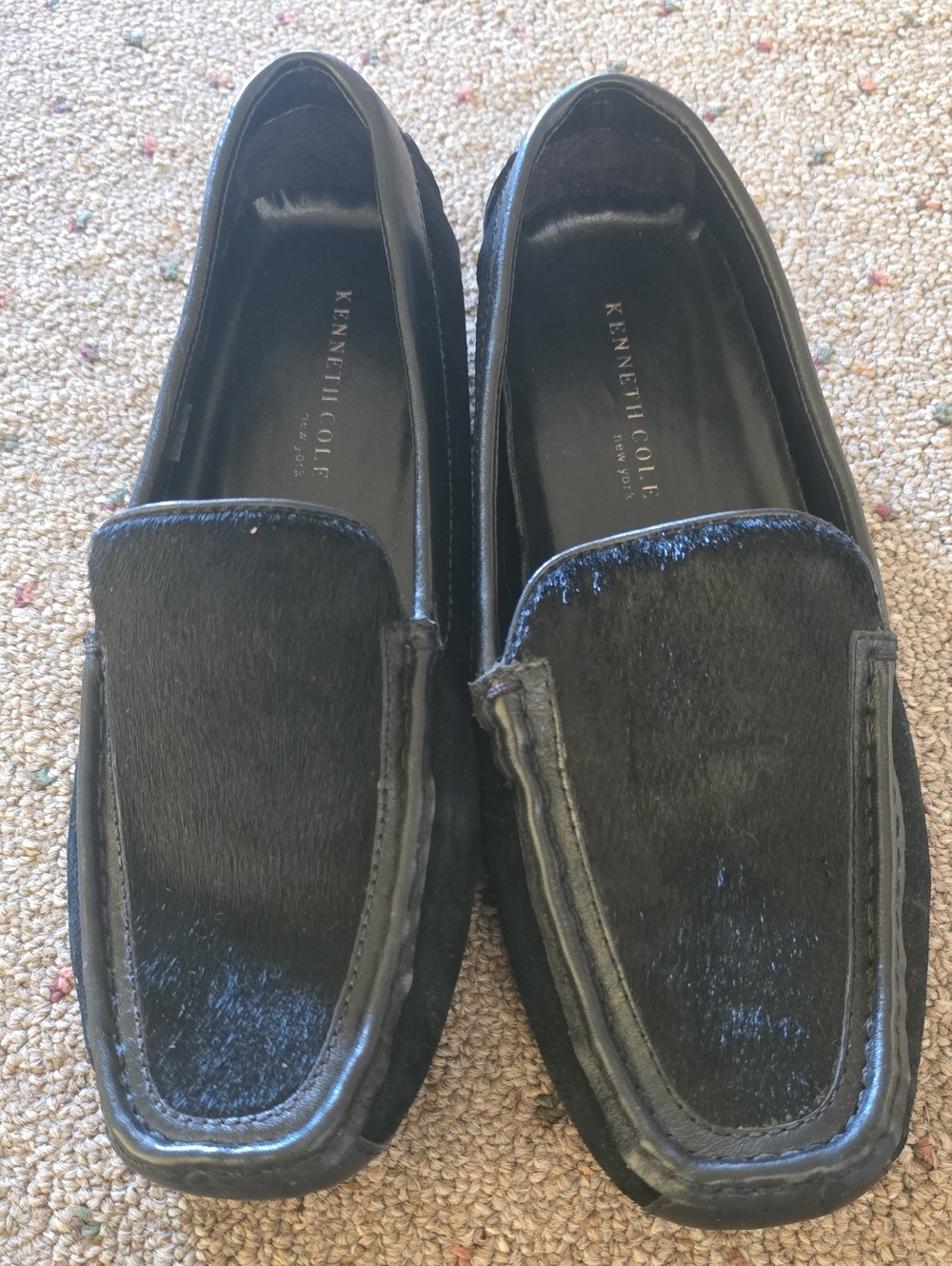 Kenneth Cole Black Men’s Haircalf Slip-On Loafer(OBO)